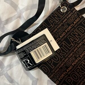 Portland Themed Black crossbody bag
